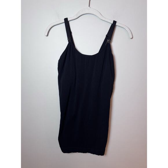 Modern Eternity Seamless Maternity/Nursing Yoga Tank XL Black NEW - Picture 3 of 12
